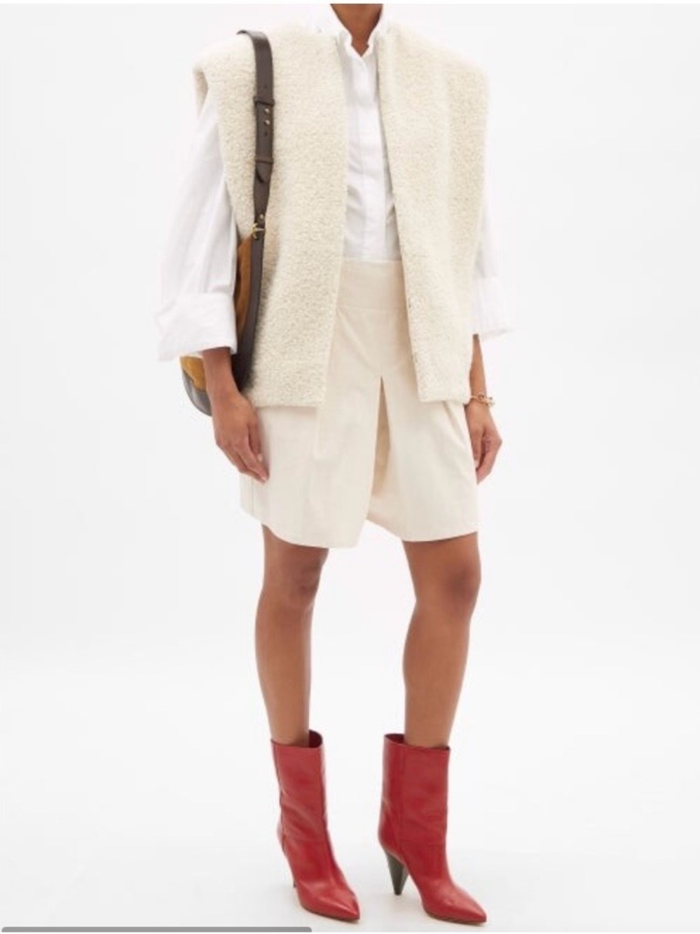 Isabel Marant Red Locky Cone-heel leather ankle boots - Picture 4 of 4